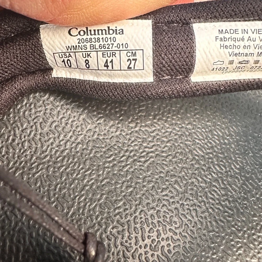 Columbia Hood River Stroll Flip Flops Womens Size 10 Black Sandals NEW